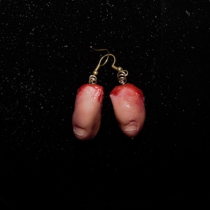Severed Pinky Toe Earrings