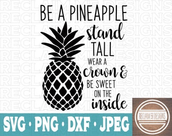 Be A Pineapple Svg Etsy Be A Pineapple Svg Etsy