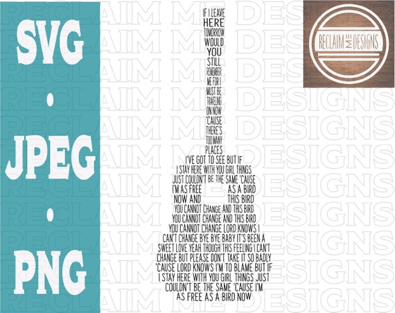 Download Free Bird Guitar Word Art Svg Png And Jpeg File