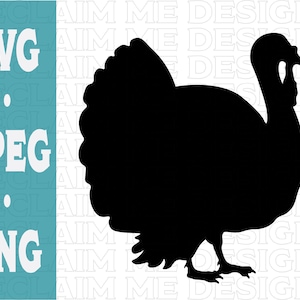 Turkey Silhouette SVG,PNG, and JPEG file
