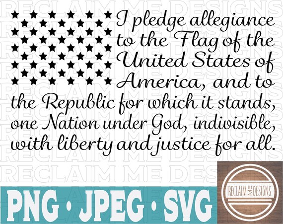 Download I Pledge Allegiance Flag Svg Jpeg And Png File