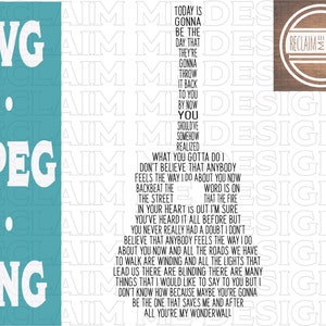Arquivo SVG, PNG e JPEG em formato de guitarra Wonderwall