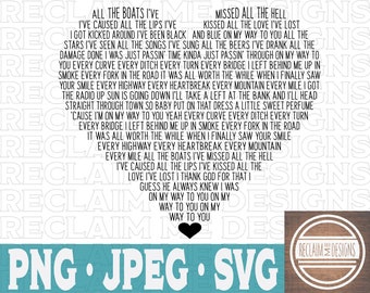 On my way to you heart shaped word are SVG,JPEG, and PNG file