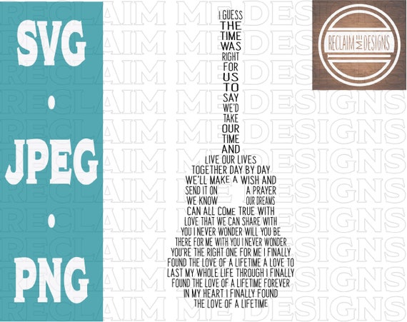 Download Love Of A Lifetime Guitar Shaped Svgpng And Jpeg File Etsy