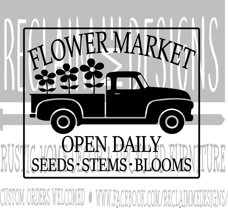 Download Flower Market Truck Svg And Png File Craft Supplies Tools Printing Printmaking Isalonuae Com