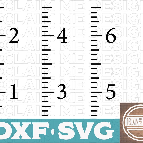 Growth Chart SVG and DXF for Cricut Cutting machine