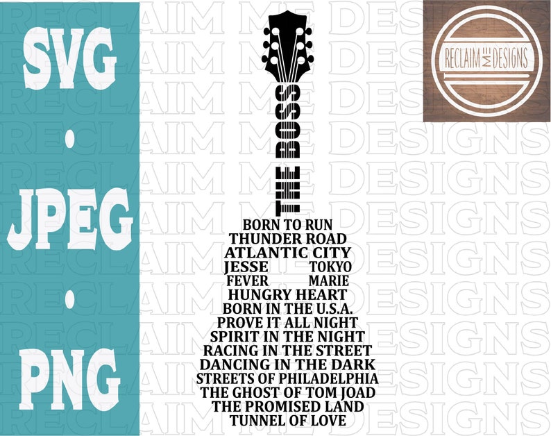 The boss guitar shaped SVG,PNG, and JPEG file