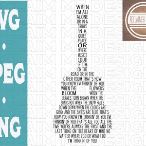 Pensando em você, arquivo SVG, PNG e JPEG em formato de guitarra