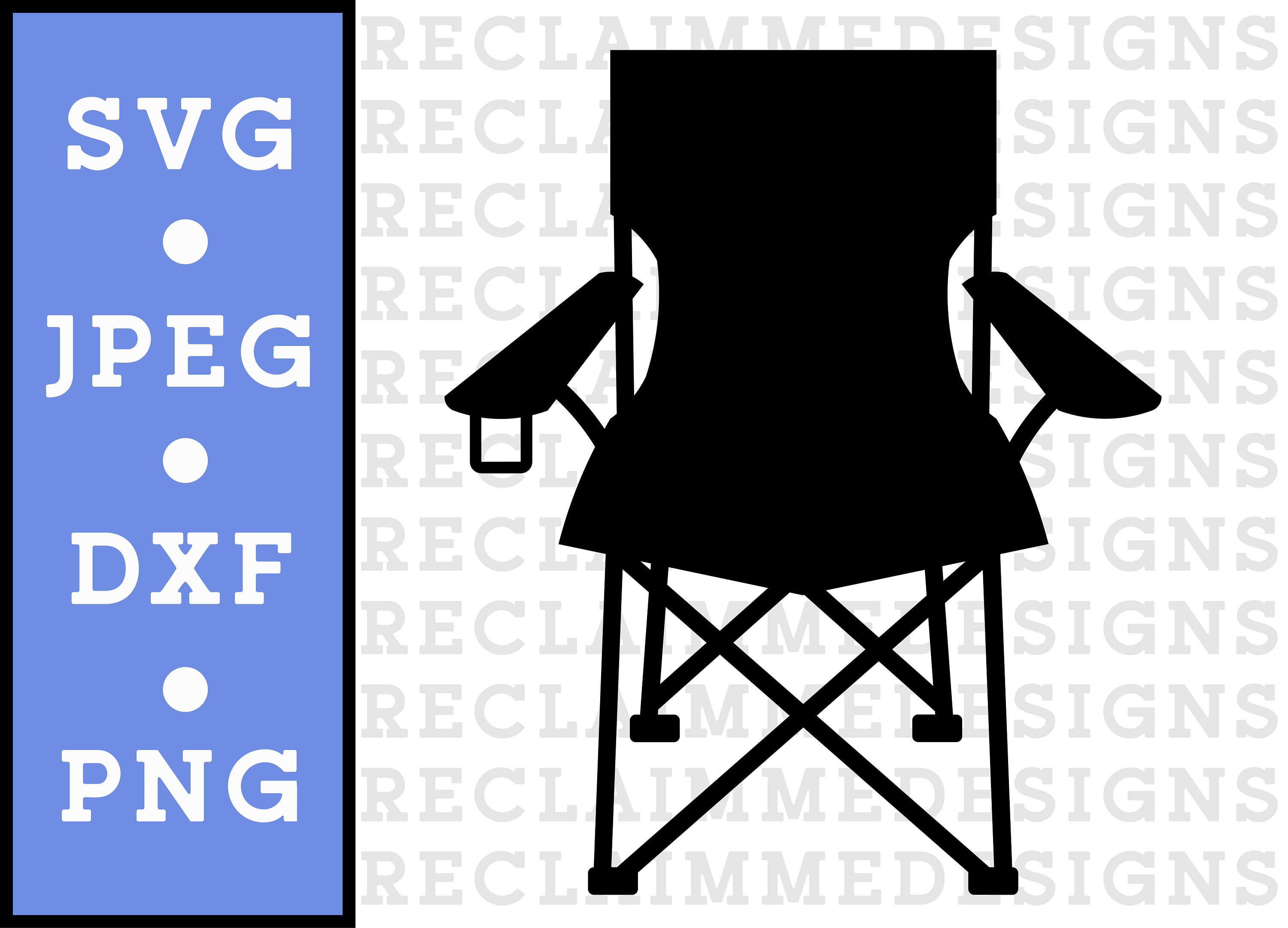 Lawn Chair SVG PNG SVG and Dxf File Etsy