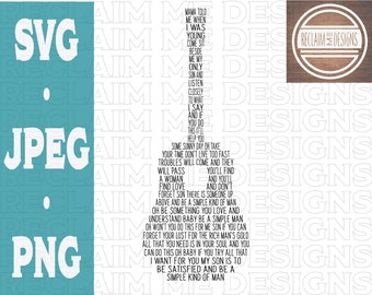 Song Lyric Svg Etsy