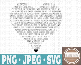 Song Lyric Svg Etsy