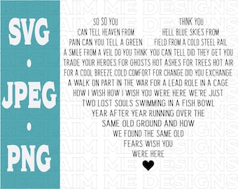 Desearía que estuviera aquí en forma de corazón SVG, PNG, y JPEG archivo