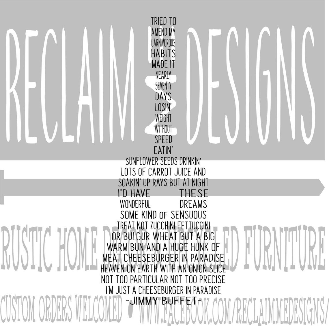 Cheeseburger in Paradise Guitar Shaped SVG and PNG File Etsy