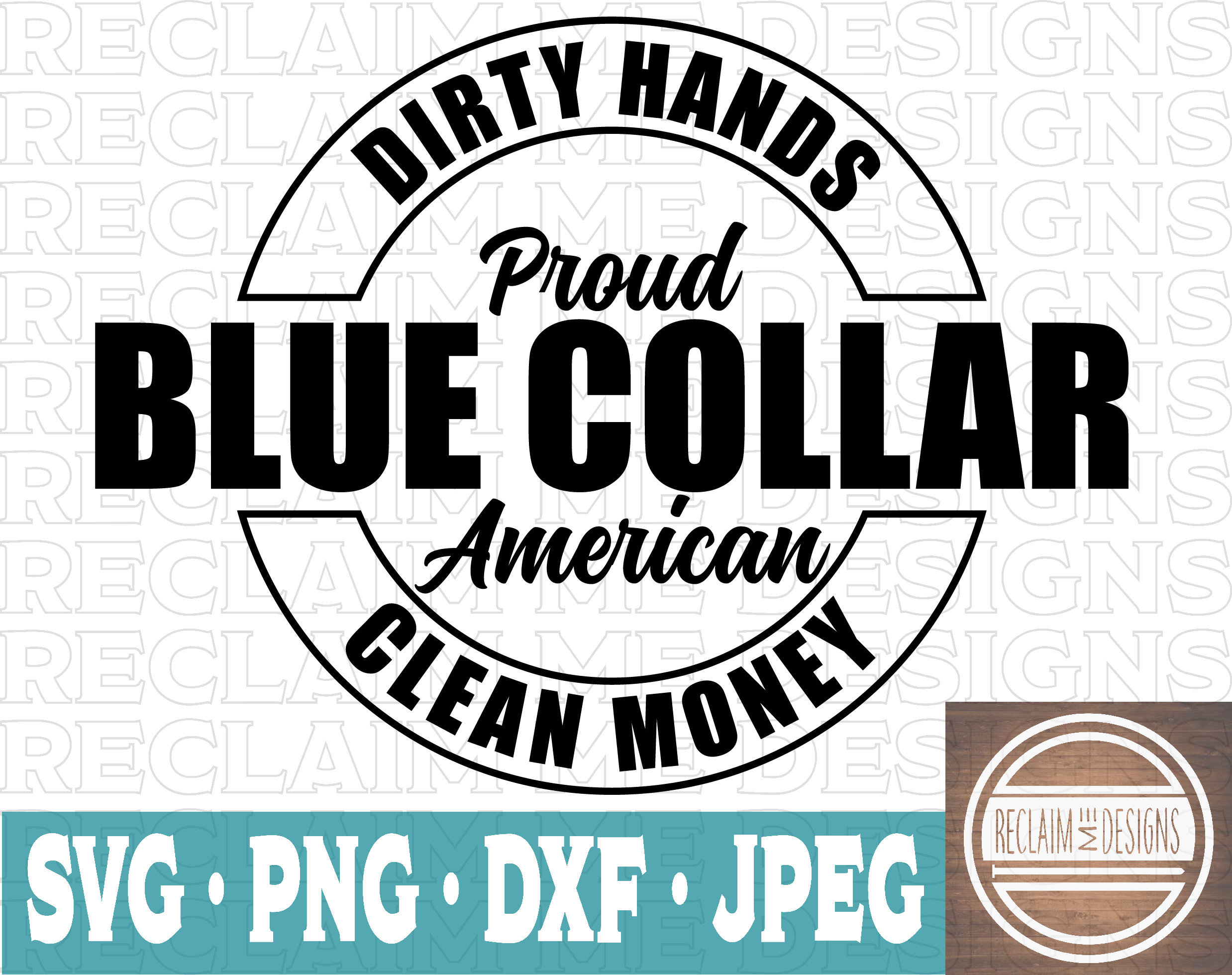 Proud To Be Blue Collar Sticker - Medium