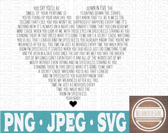 Speechless Lyrics Etsy