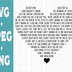 One Man Band heart shaped SVG,PNG, and JPeg file
