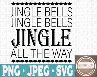 Jingle Bells SVG,PNG,and JPEG file