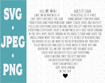 Bailando en el corazón del cielo en forma de SVG, PNG, y JPEG archivo