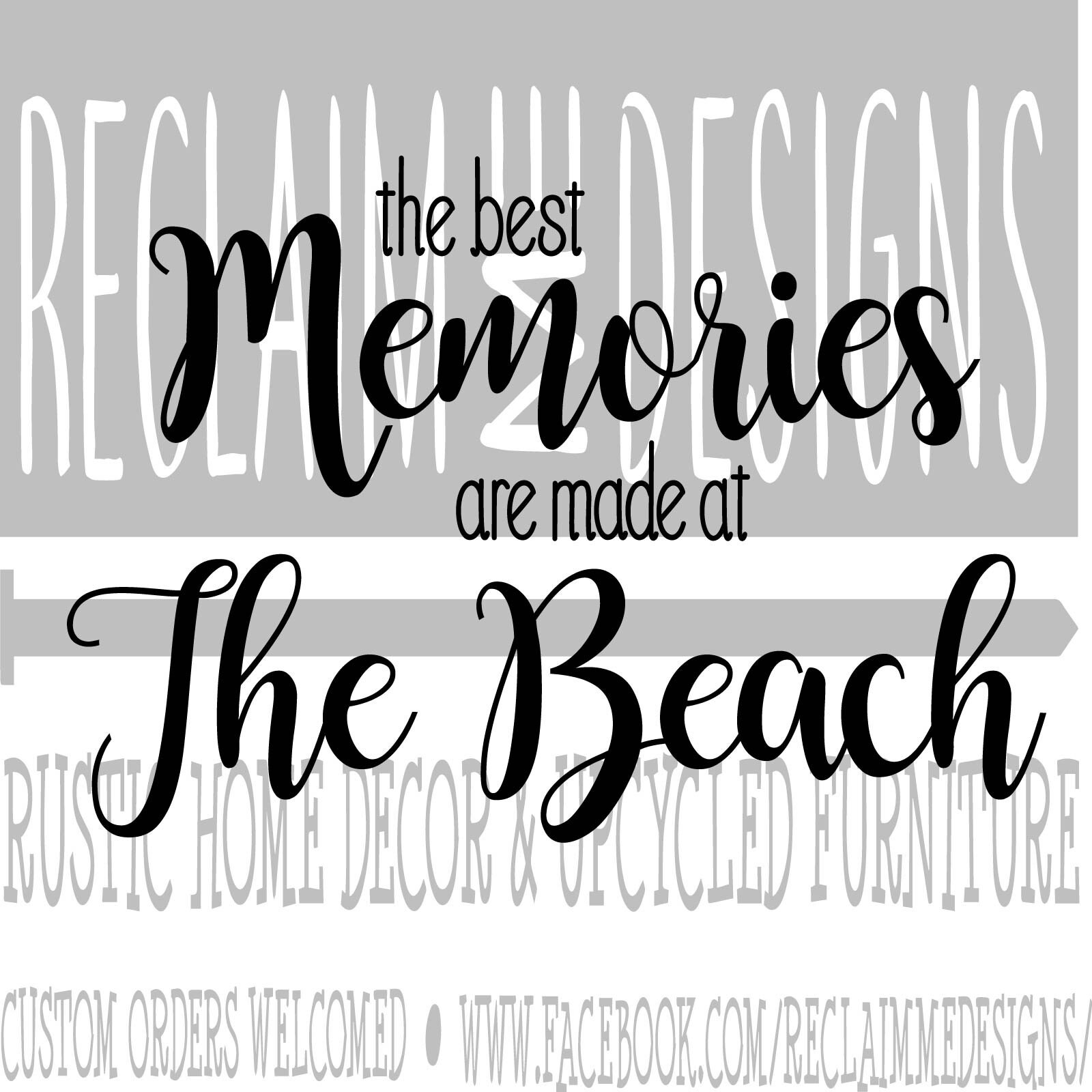 Memories at the Beach SVG and PNG File - Etsy