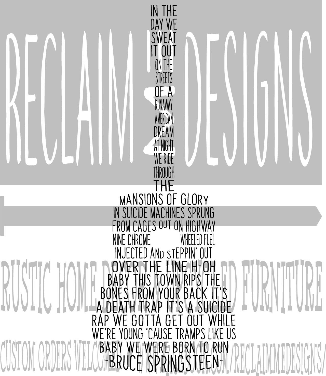 Born To Run Guitar Word Art Svgpng And Jpeg File Etsy