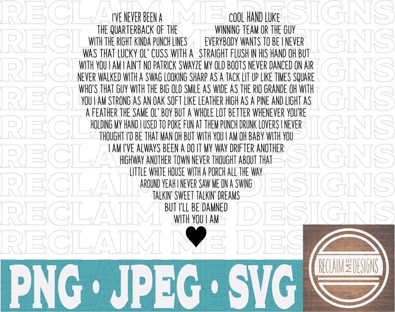 With You I Am Heart shaped SVG,PNG, and JPEG file image 1