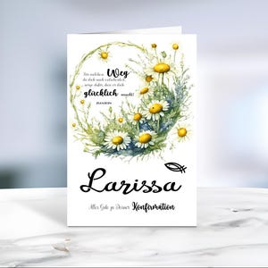 Konfirmation • Karte • Jugendweihe • Kommunion • Glückwunschkarte • personalisiert • LN1-Motiv 6 von 6