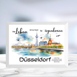 Geldgeschenk • Düsseldorf • Skyline Düsseldorf • Einladung Düsseldorf • Karte Düsseldorf • Reisegutschein • personalisiert • Motiv 4 von 6