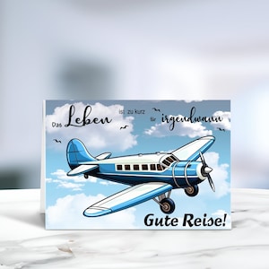 Wunscherfüller • Urlaubsticket • Flugreise • Fliegen • Flugzeug •  • Geburtstag • Hochzeitsgeschenk  • Reisegutschein • Motiv 1