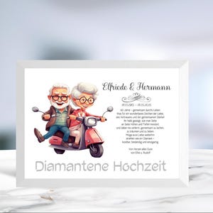 Diamantene Hochzeit • Geldgeschenk • Hochzeitstag 60 Jahre •  Jubiläumsgeschenk  • personalisiert  • Wunscherfüller • LN7 - 8 von 8