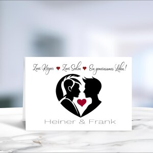 Schwulenhochzeit • Männerhochzeit • personalisiert • Gleichgeschlechtliche Ehe • Regenbogen • GAY Hochzeit • Mr. & Mr. • 6 Motive