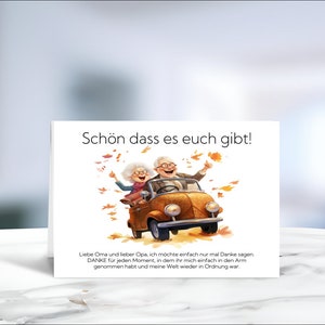 Oma und Opa  • Lieblingsmenschen • Überraschung • Autumn  • Herbst • Danke  • Einfach so • Danke Oma  • Danke Opa • Motiv 3 von 6