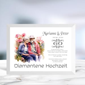 Diamantene Hochzeit • Geldgeschenk • Hochzeitstag 60 Jahre •  Jubiläumsgeschenk  • personalisiert  • Wunscherfüller • LN3 - 7 von 7