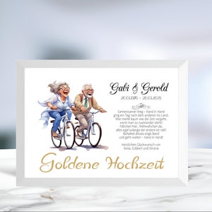 Geldgeschenk • Goldene Hochzeit • 50 Jahre Ehe  • personalisiert • LN7 -Motiv 8 von 8