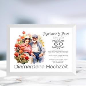 Diamantene Hochzeit • Geldgeschenk • Hochzeitstag 60 Jahre •  Jubiläumsgeschenk  • personalisiert  • Wunscherfüller • LN3 - 5 von 7