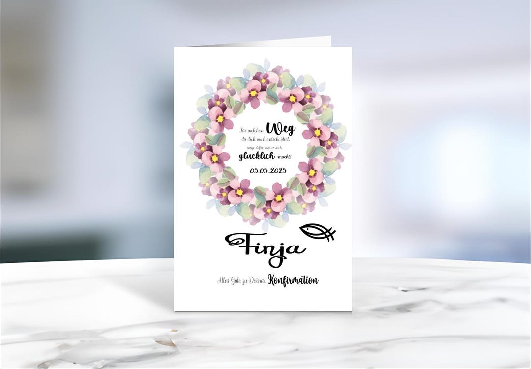 Motif Confirmation Confirmation • Card • Youth Consecration • Communion • Congratulations ...