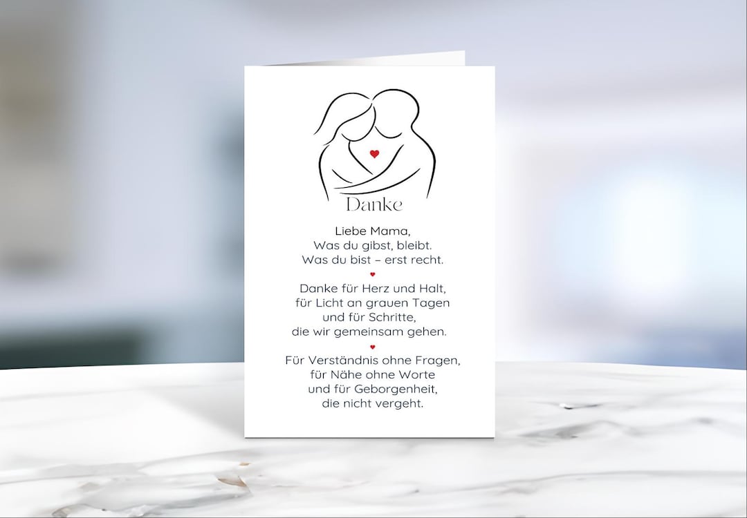 Danke Karte Personalisiert | Modern Minimalistisch | Danke Karte Mit ...