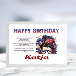 Geldgeschenk • Amerika • Frau • Hochzeitsreise • Hochzeit • Geburtstag • Rente • Reisen • personalisiert • auch Digital