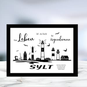 Geldgeschenk • Sylt-Leuchttürme • Skyline • Hochzeit • Geburtstag • Reisen • Rente • Reisegutschein • personalisiert • auch Digital