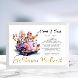 Geldgeschenk • Goldene Hochzeit • 50 Jahre Ehe • personalisiert • LN7 -Motiv 5 von 8