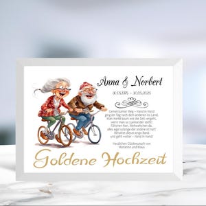 Geldgeschenk • Goldene Hochzeit • 50 Jahre Ehe • personalisiert • LN7 -Motiv 7 von 8