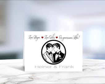 Gay Hochzeit Tag Zwei Bräutigame, Männlich Gleich Produktbild-Vorschau 13