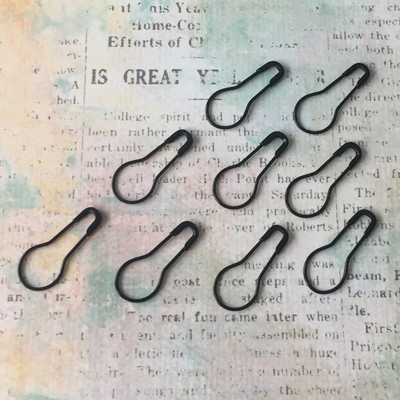 Bulb Pins Garment Pins Pear Shaped Safety Pins Black Gourd Etsy