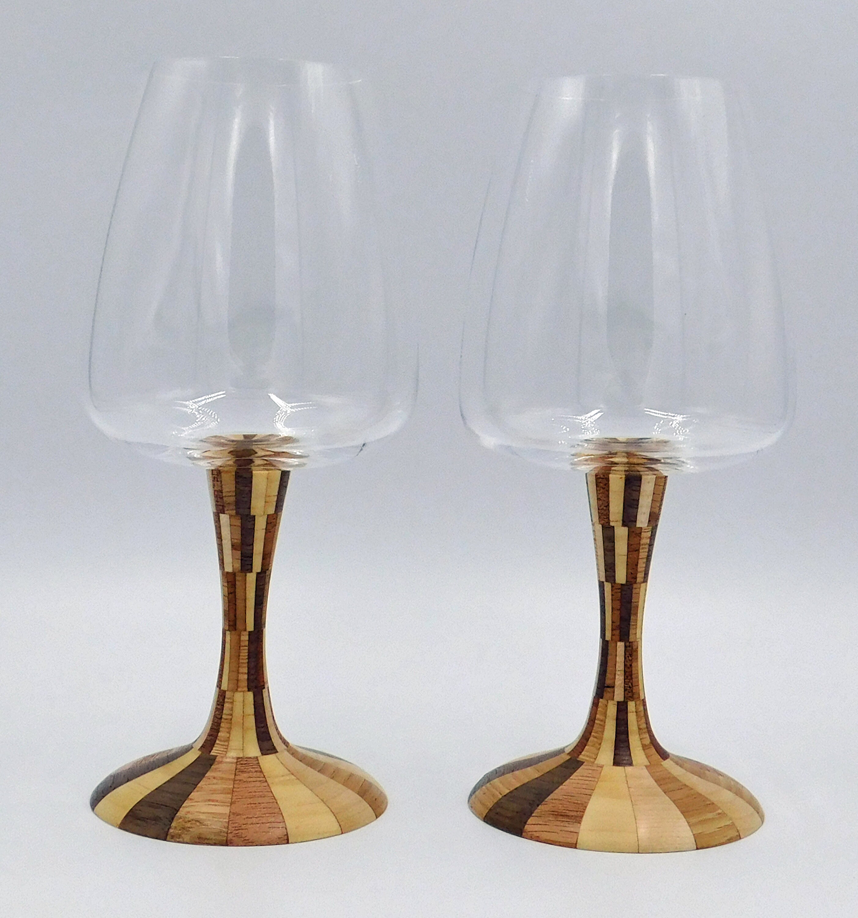 Wine Glasses Red Wine Glass Unique Wood Stem Wine Glasses Etsy