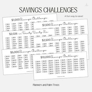 2026 Savings Challenges / Printable / Digital Download