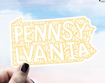Pennsylvania State Outline Decal Sticker