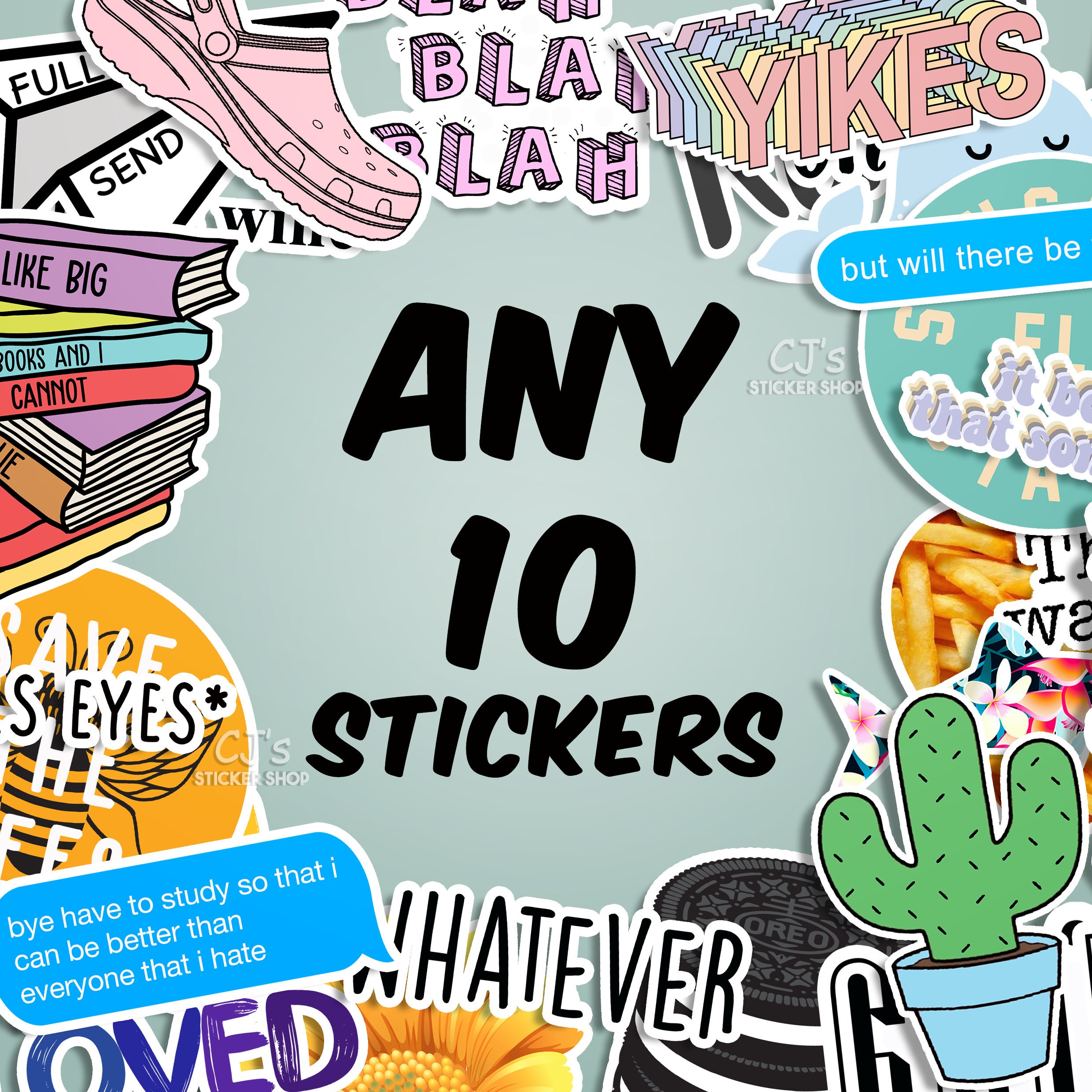 Choose Any 10 Sticker Pack Best Friend Gift vsco Stickers Etsy