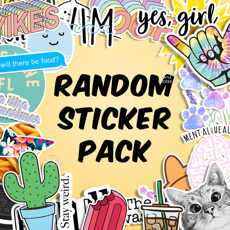 Random Sticker Pack Best Friend Gifts Cute Stickers Etsy