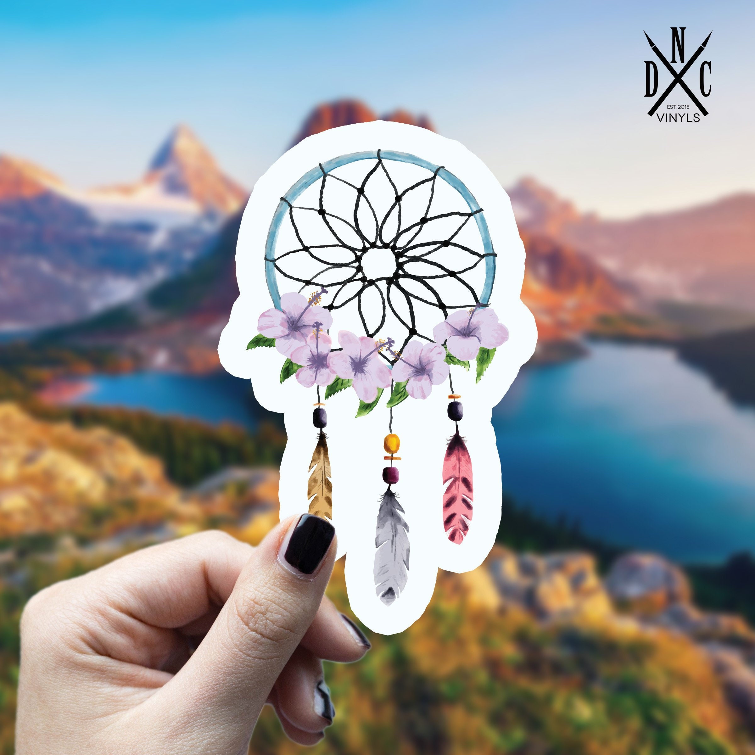 Dream Catcher Vinyl Sticker Best Friend Gift Laptop Decals Etsy