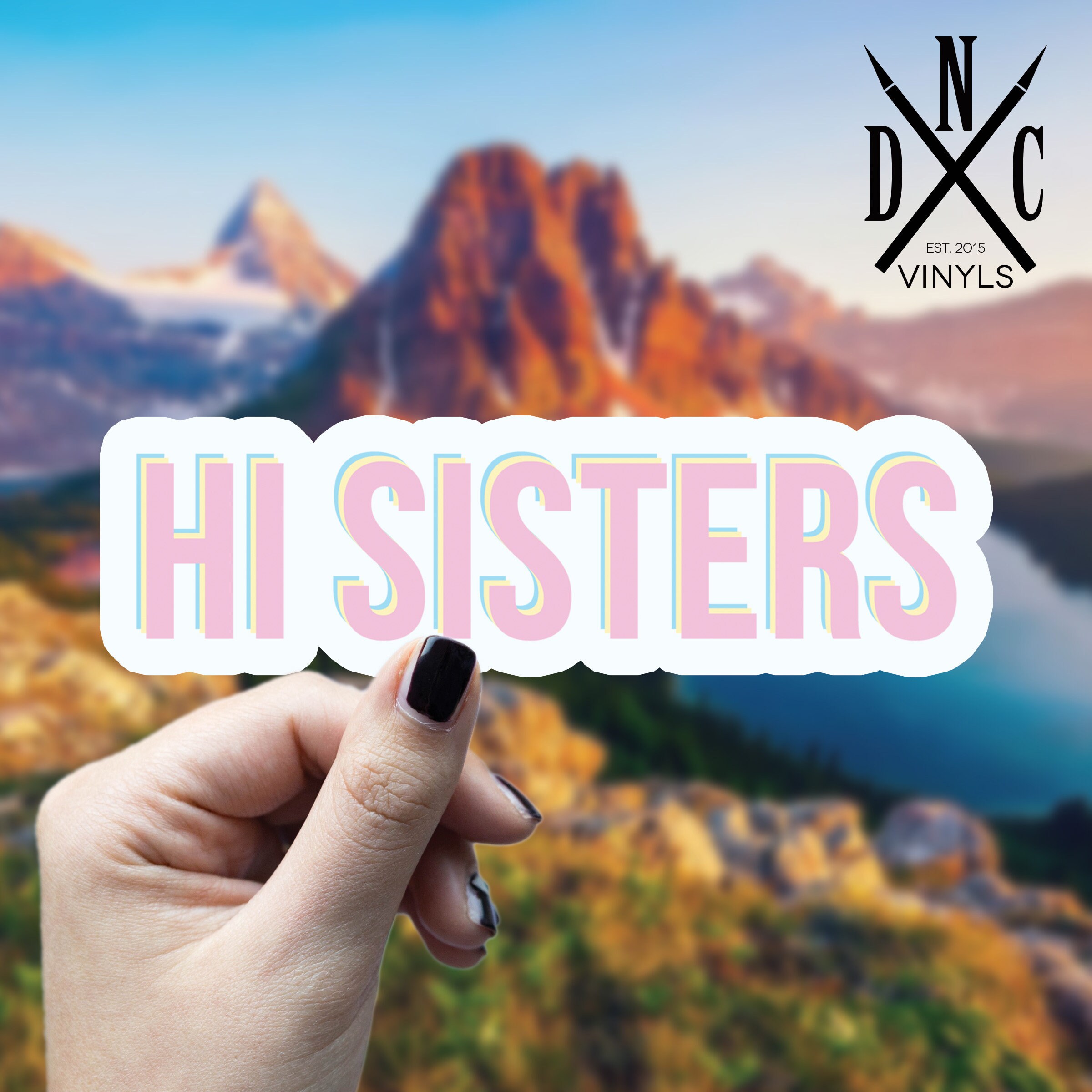 Hi Sisters Vinyl Sticker Best Friend Gift James Charles | Etsy