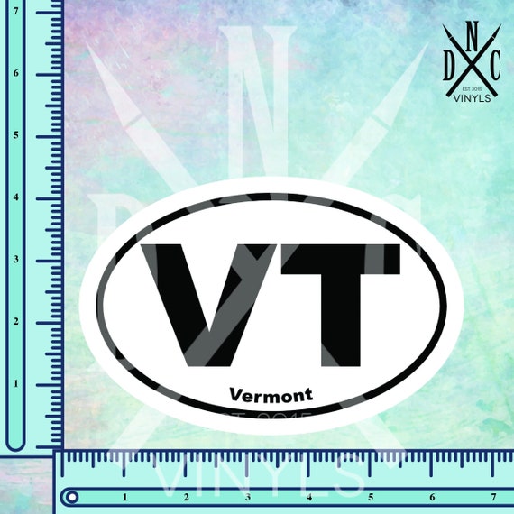 Vermont VT State Outline Vinyl Decal Sticker
